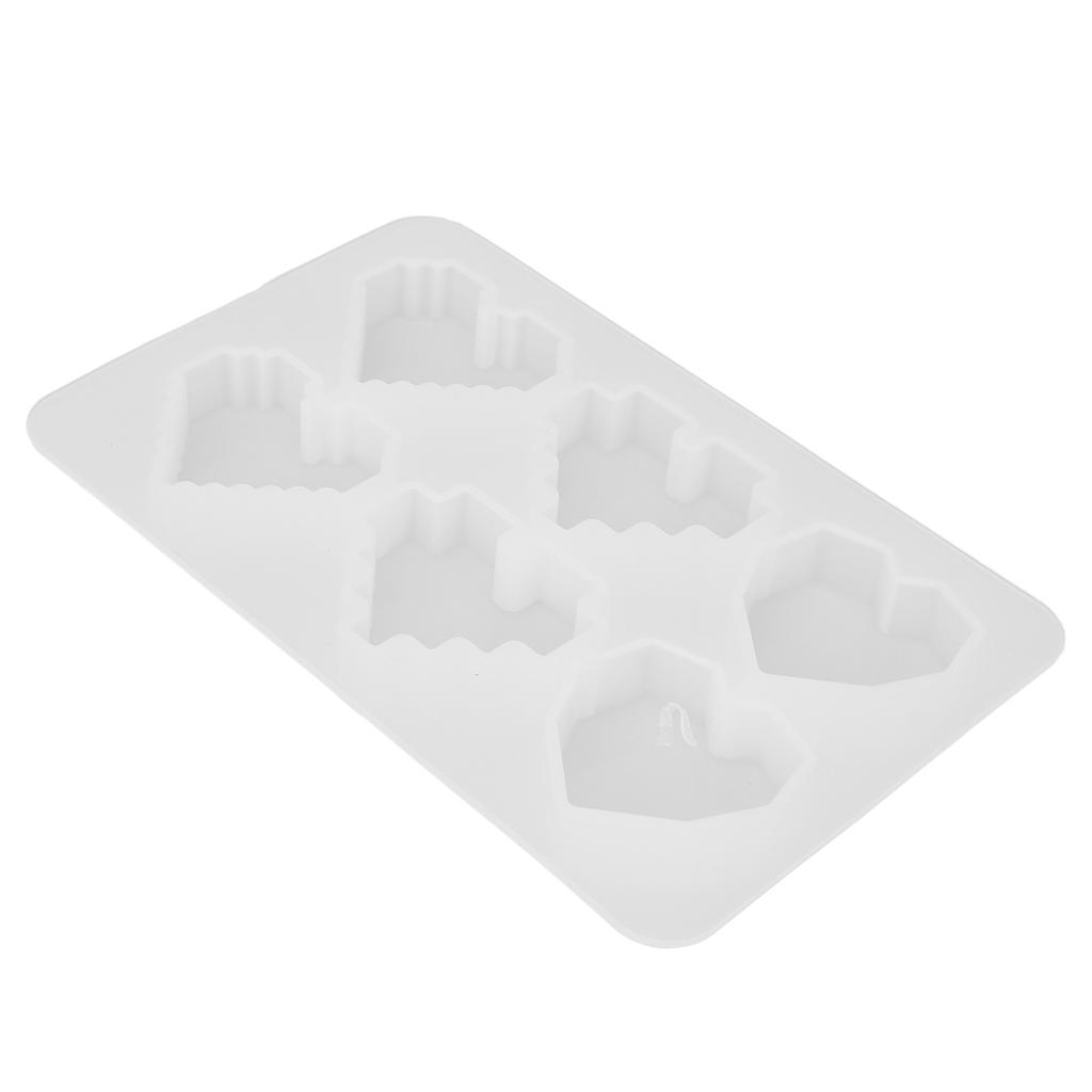 DIY Heart Shape Mould Reusable 3D Silicone Mould for Aromatherapy Tablets Balm Soap