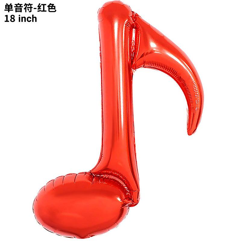 

16 точек Двойная музыкальная нота Алюминиевый пленочный шар Музыкальный символ Музыкальный инструмент Шар Одинарная музыкальная нота Ноты Моделирование Гитары Декоративный single music note red