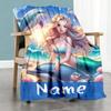 Mermaid1112 Customize Your Name Blanket Throw Customizable Blanket Ultra-Soft Suitable for Office Chair Sofa Seaside Picnics for All Occasions