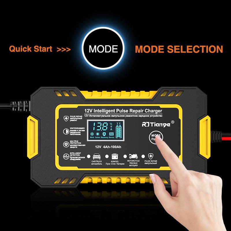12V 6A Car and Motorcycle Battery Charger