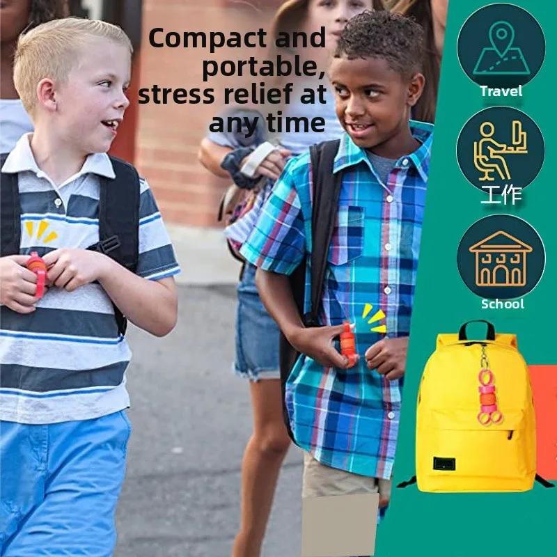 Sensory Tubes Pop Tubes Elastic Fidget Toys Extendable for Adults Party Gift Funny Stress Relief Lobster Shape Finger Pull Tube