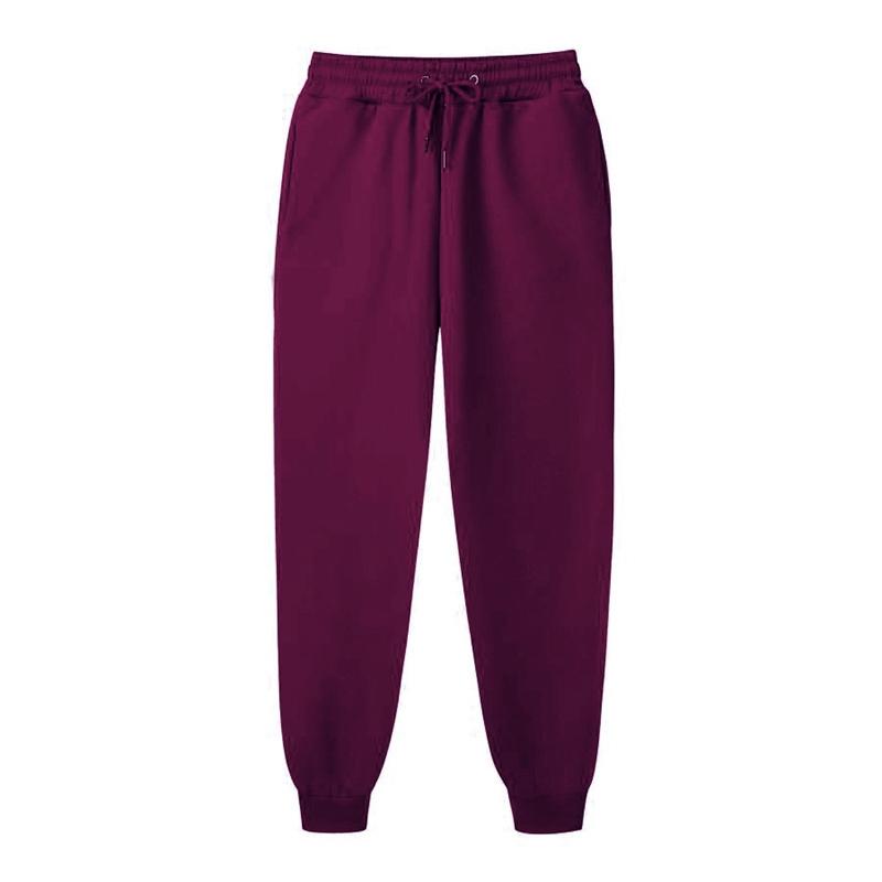 Herrebukser Sportsbukser Fitness Solid Børstet Casual Bukser