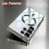 for Magsafe Magnetic wireless charge Case for Samsung Galaxy S26 S25 S24 S23 S22 Ultra S21 FE Plating Clear Soft Cover