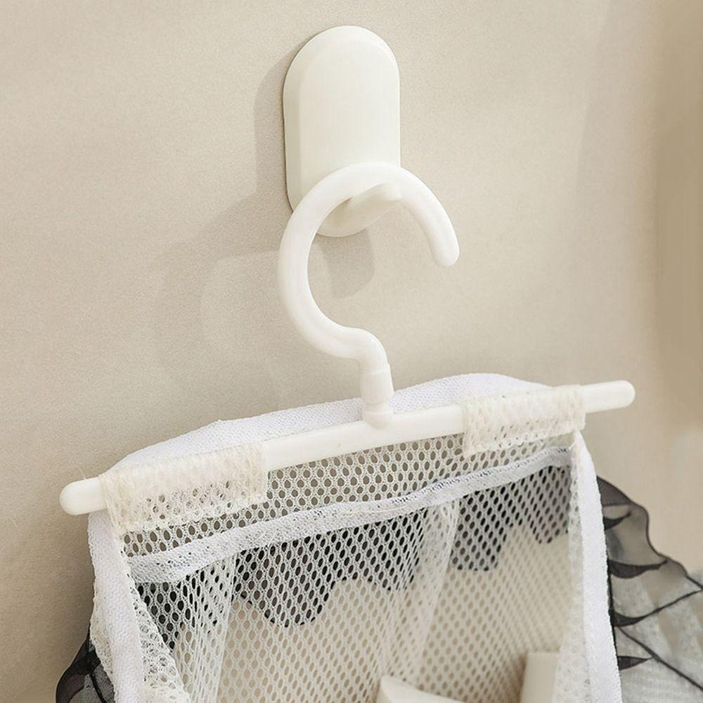 Foldable Clothespin Bag Breathable Hanging Drying Net Bag Laundry Storage Mesh  for Bathroom