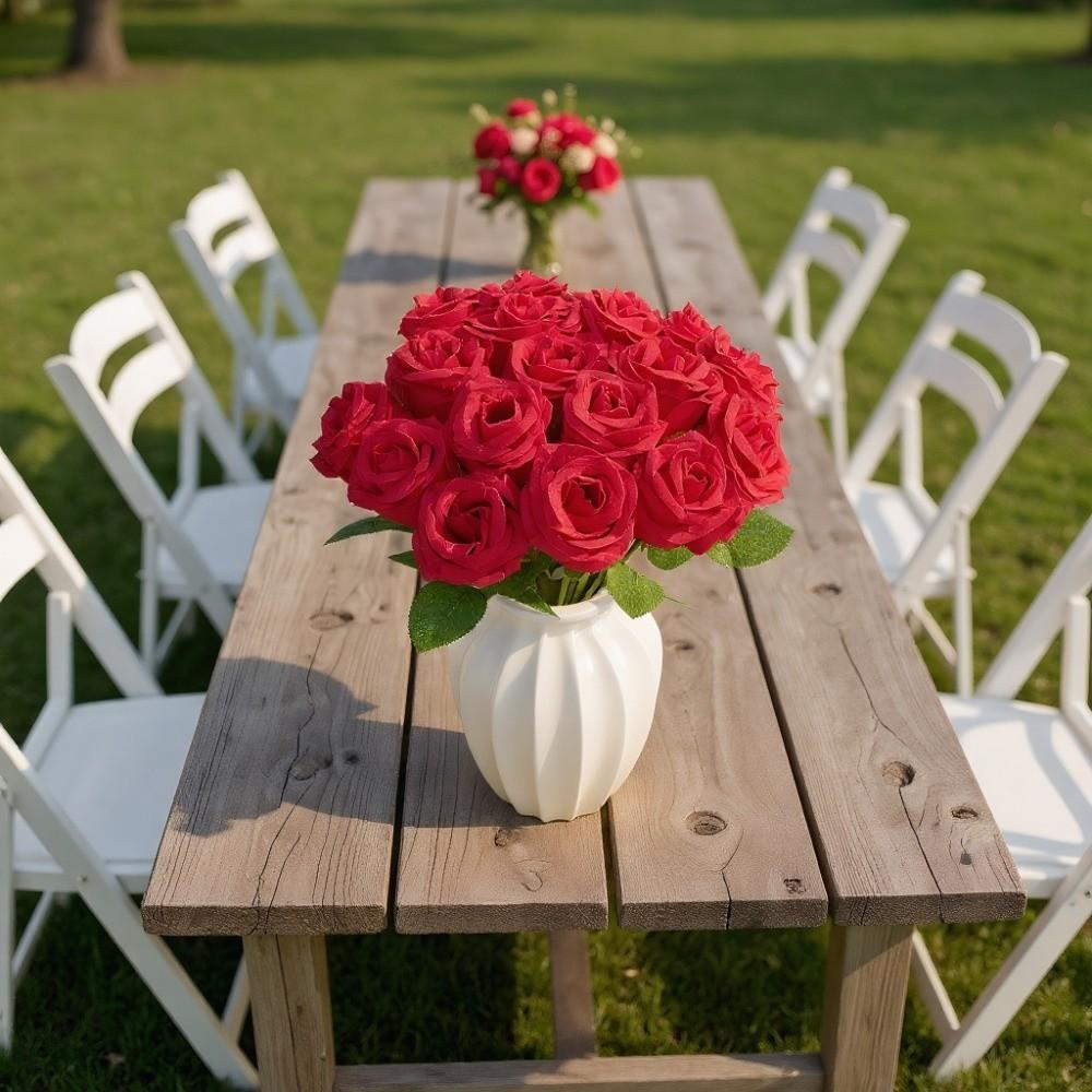 Silk Rose Simulation Flowers Small Bundle Artificial Flowers Home Decoration  Photography Props