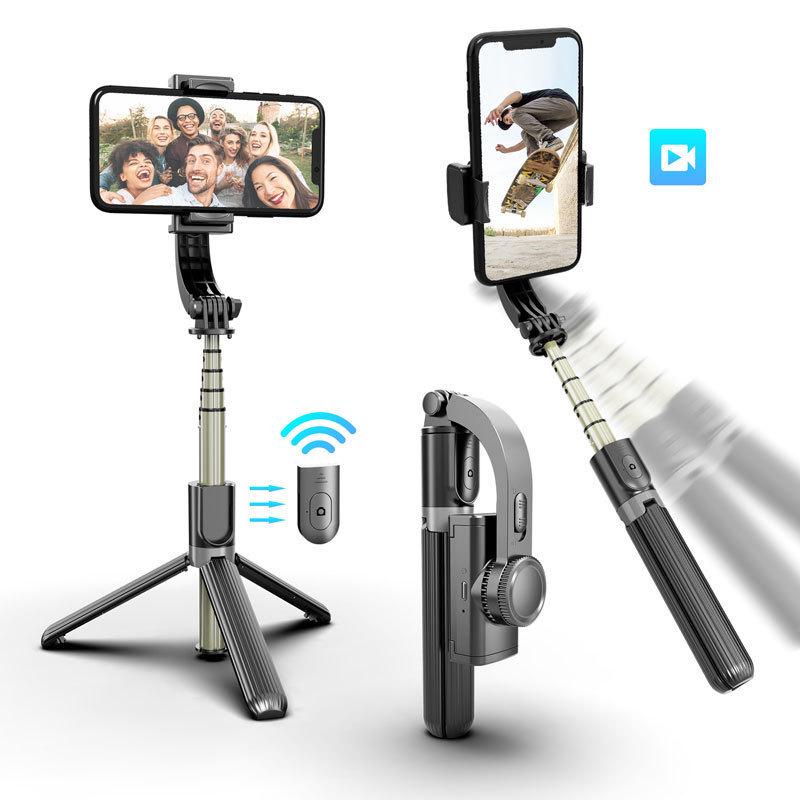 Bluetooth Integrated Selfie Stick with L08 Gimbal Stabilizer and Anti-Shake Tripod