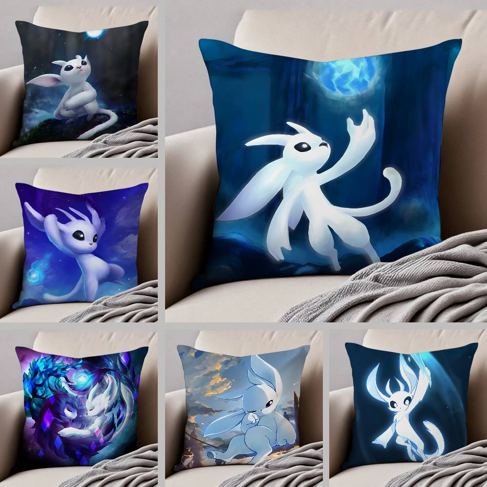 Spiel O-Ori Und Der B-Blinde Wald Kissenbezug Milbenschutz Kissenbezug Verdeckter Reißverschluss Seidig Plüsch Sofa