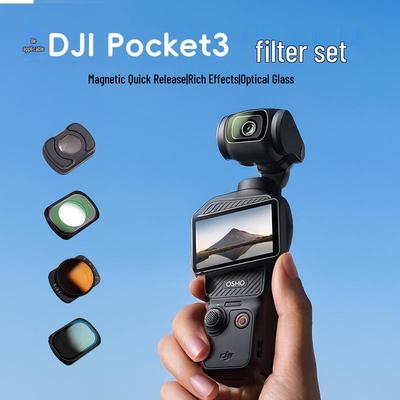 DJI Pocket 3 Magnetic Filter Set: ND, Adjustable Dimming, CPL Polarizing Filters