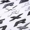 AJJ1 Chrome Black Logo Explorer Emblem Leters Car Front Hood Emblem Bonnet Bagde For Ford Explorer 4 5 6 Explorer Sticker Accessories