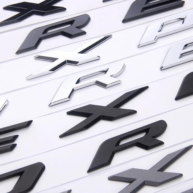 AJJ1 Chrome Black Logo Explorer Emblem Leters Car Front Hood Emblem Bonnet Bagde For Ford Explorer 4 5 6 Explorer Sticker Accessories
