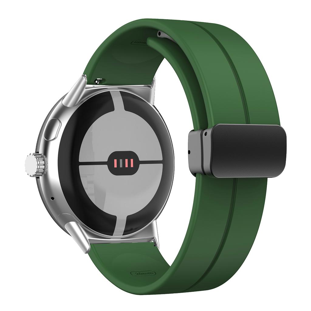 NEW Silicone Strap for Google Pixel Watch 3 45mm Band for Google Pixel Watch 1 2 3 41mm Magnetic Wristband Bracelet Accessories