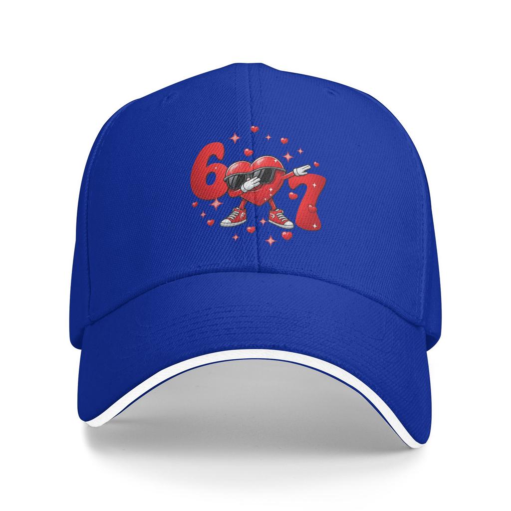 WoUnisex Unisex Valentines Day 67 Hearts Six Seven Meme Outdoor Hat Summer  Sun Cap Casual Baseball Cap Fashion Golf Hats