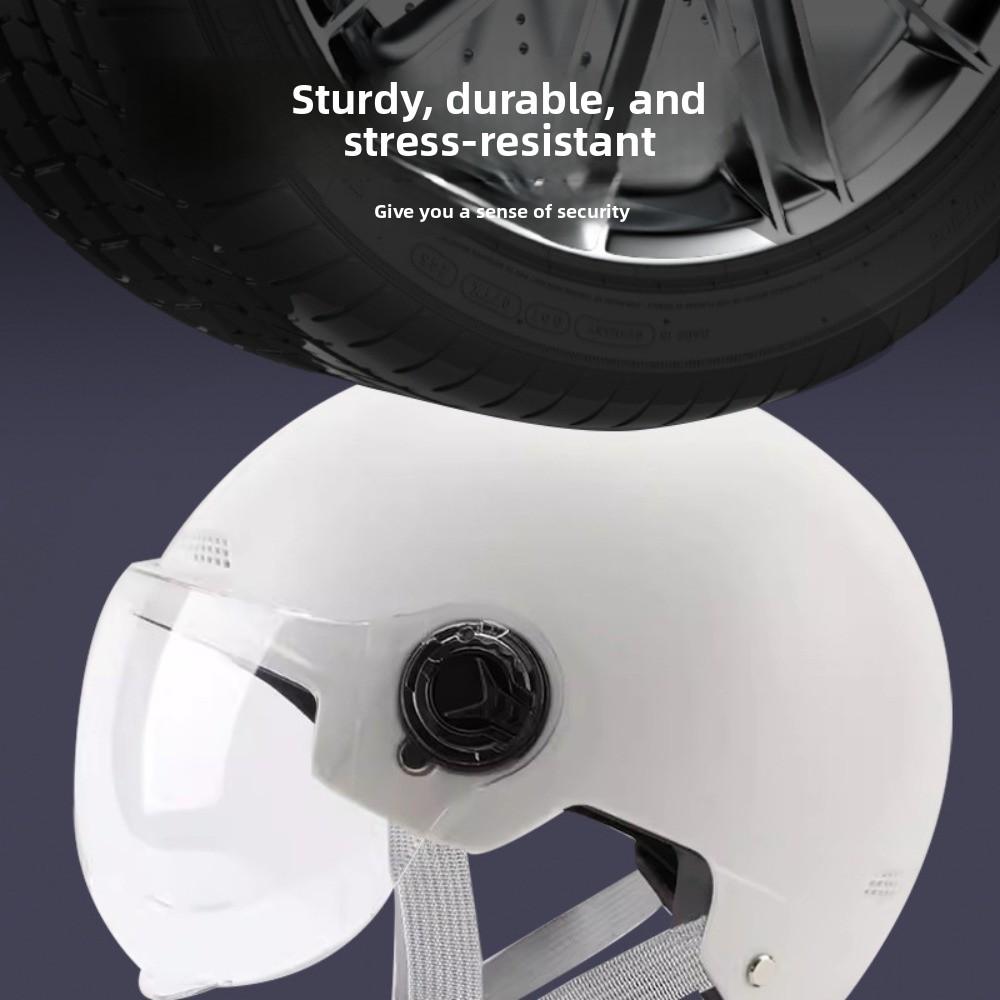 Electric Car Helmet Four Seasons Men's and Women's Universal Summer Motorcycle Half Helmet Battery Car Safety Helmet