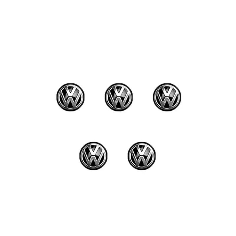 5/10Pcs 14mm Car Key Emblem Stickers Auto Control Key Logo Decals For Volkswagen VW Golf Tiguan Jetta Transporter Passat T5 Polo