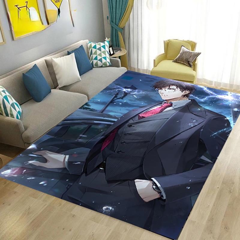 Cartoon Anime Carpets for Living Room Bedroom Bedside Soft Area Rug Anti-slip Large Size Balcony Floor Mats Indoor Decoration