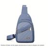 Bolso cruzado acolchado ligero para mujer con agujero para auriculares - Bolso compacto con correa ajustable y cierre de cremallera, Organizador de almacenamiento multicapa