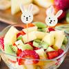 AEE2-100Pcs Easter Disposable Bamboo Skewers  Easter Eggs Fruit Fork Food Picks Sandwich Buffet Stick Easter Decoration