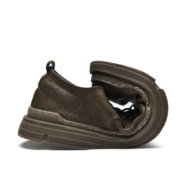 Men's Cowhide Leather Casual Work Shoes - New Formal Business Style