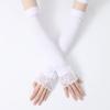 Summer Cooling Arm Cover Long Gloves Sun Protection Sleeves Sunscreen Sleeves Ice Silk Sleeves