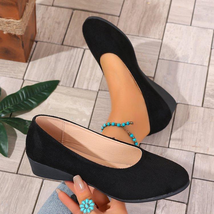 Mocassini con Zeppa in Raso Taglie Forti da Donna Stile Hong Kong Retrò Primaverile