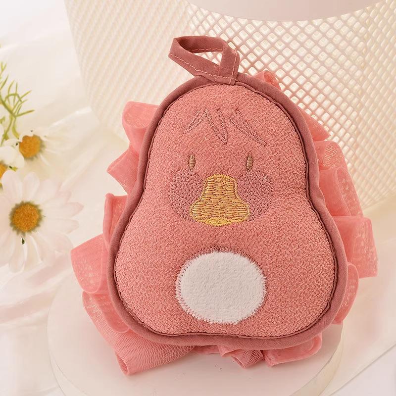 Prinzessinnenstil Doppelseitiges Peeling-Badetuch mit süßer Badeblume