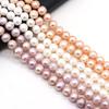 1String, Boho Natural Freshwater Pearls, Irregular Round Pearl Beads, 10–11 Mm, for DIY Necklace Bracelet, Jewelry Making, Birthday Party Crafts, 36cm