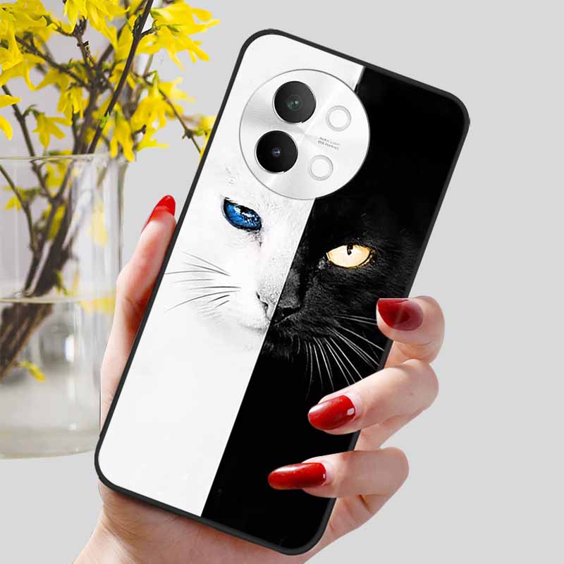 For Vivo V40 Lite 5G Case Fashion Soft Silicone Lovely Phone Cover for Vivo V 40 Lite V40Lite 5G Protect Back Cover TPU Coques