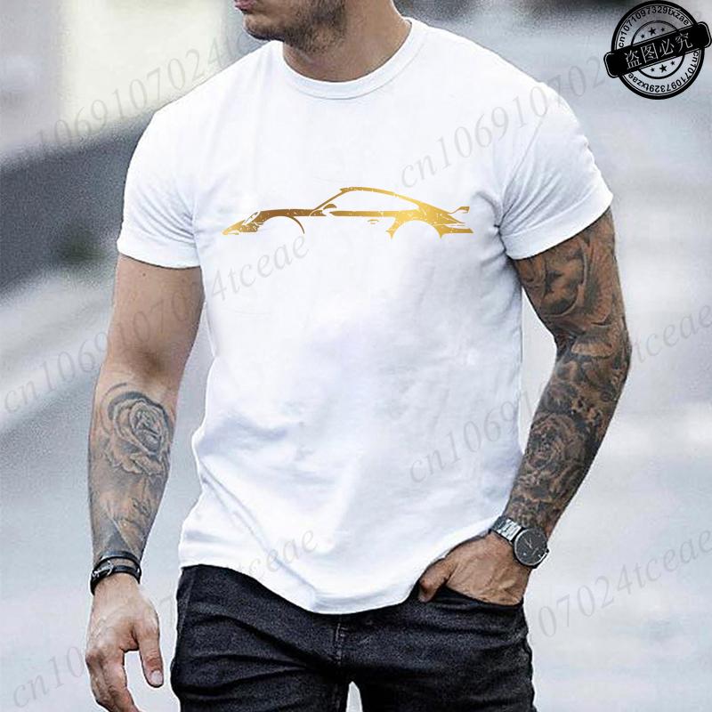 Mens Short Sleeved TShirts Funny Race Car Printed Mens Women Tshirt Round Neck Summer Top Minimalist Style Casual Clothing