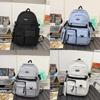 Nylon School Backpack For Teens With Design And Laptop Storage For Campus Use