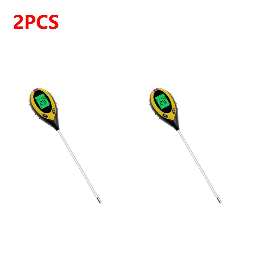 5-1Pcs 4/in 1 Soil PH Meter Soil Tester Flower Meter Moisture Meter Temperature Sunlight Intensity Analysis Acidity Garden Tool