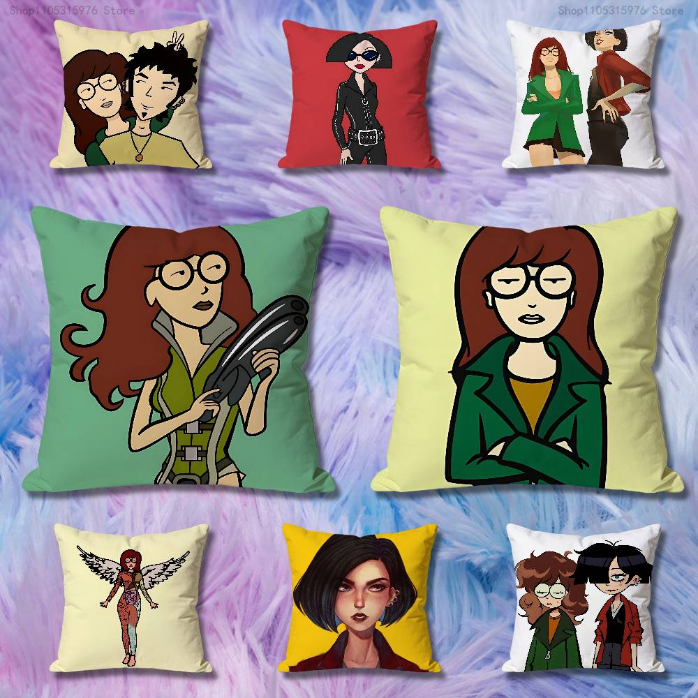 DDaria Pillow Cases for Bedroom Living Room Sofa Home Decor Polyester Cushion Cover with Zipper