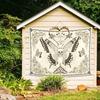 Boho Skull Tapestry Butterfly Floral Mushroom Moth Wall Decor Aesthetic Wall Hanging for Bedroom Goth Outdoor Docor Linen