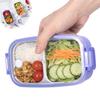 540ml Portable Lunch Boxes 2 Compartment Bento Box Stainless Steel Insulated Heating Food Storage Container Kid Meal Box
