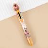 Cartoon Capybara 6-Color Ballpoint Pen Cute Multicolored Gel Pen Durable Pressing Pens School Office Supplies Student Stationery