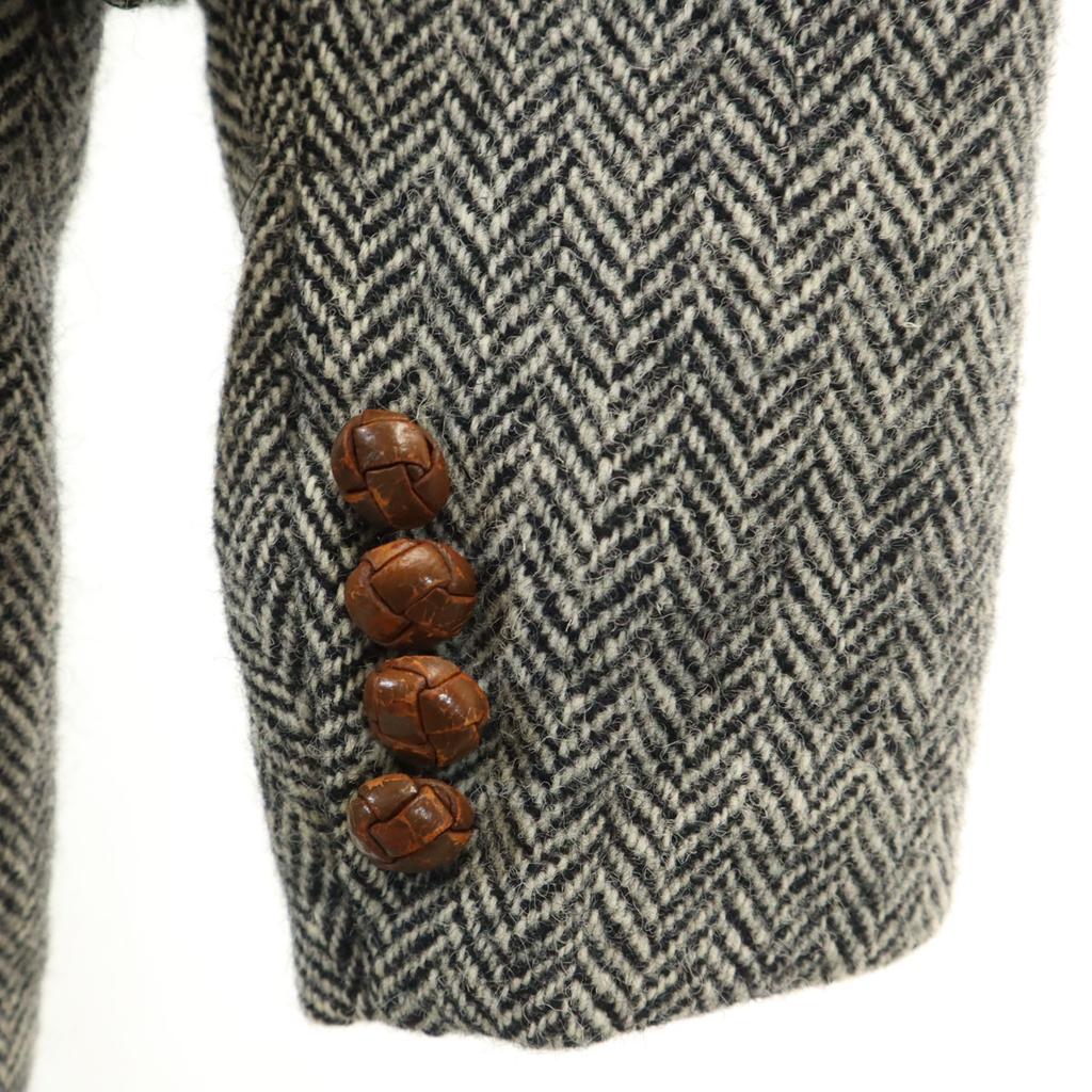 Polo by Ralph Lauren 80s Vintage Green Tag Herringbone tailored jacket 16 Women Used