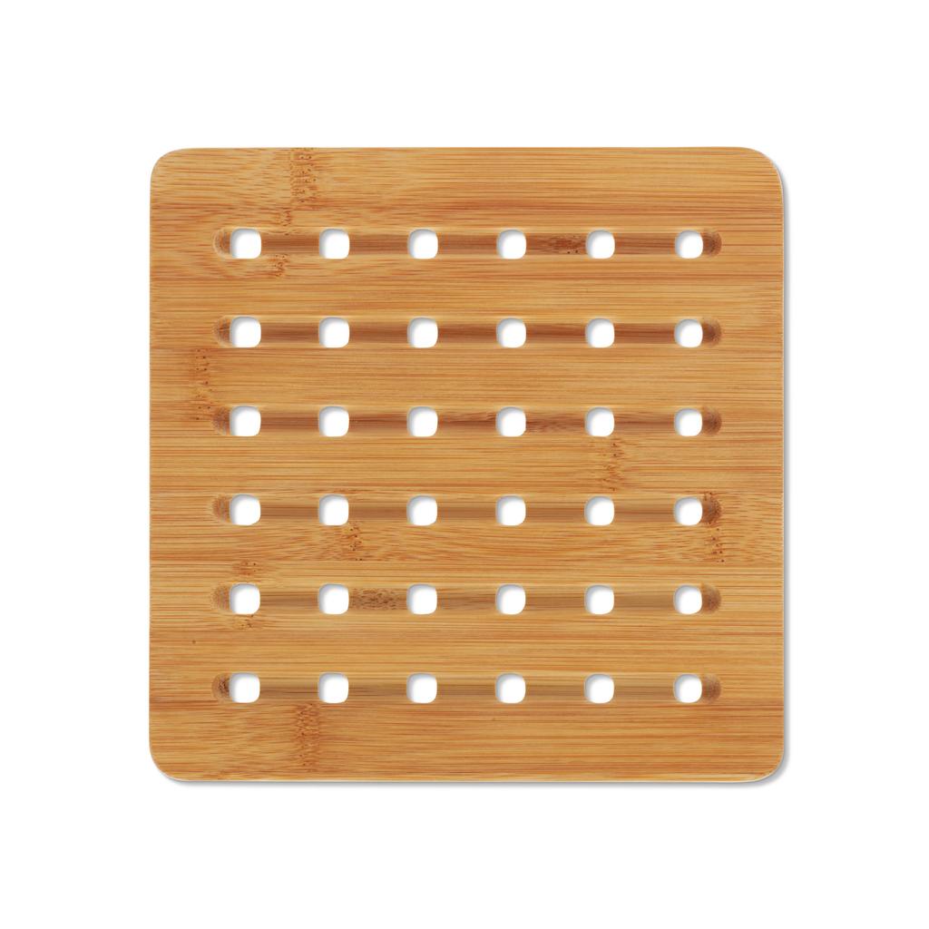 Podkładka pod gorące naczynia Kela, bambus, 20 x 20 x 1 cm