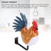 Cordless Wall Sconces with Sound 3 Colors Temperature Rooster Shape Touch Control Dimmable Rechargeable LED Wall Lights for Bedroom