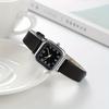 Casual Square Pointer Quartz Watch Analog PU Leather Wristwatch For Women Girls Students