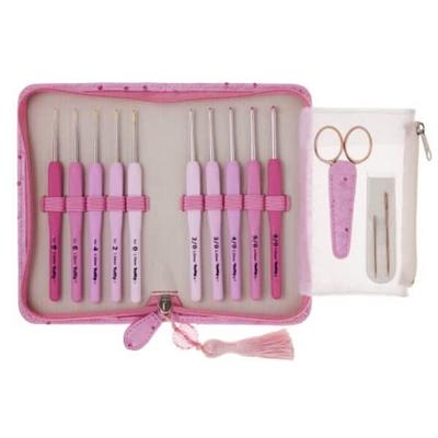 Needle Set Rose Needle Set with Cushion Tulip TEL001 Crochet/lace "ETIMO Crochet/lace Grip"