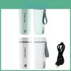 Compact Electric Travel Kettle With Bottom Heating Ideal For Car And Home Use