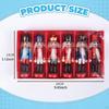 6 Pieces Christmas Nutcracker Ornaments Decorative Statues 5 Inch Figures Decor