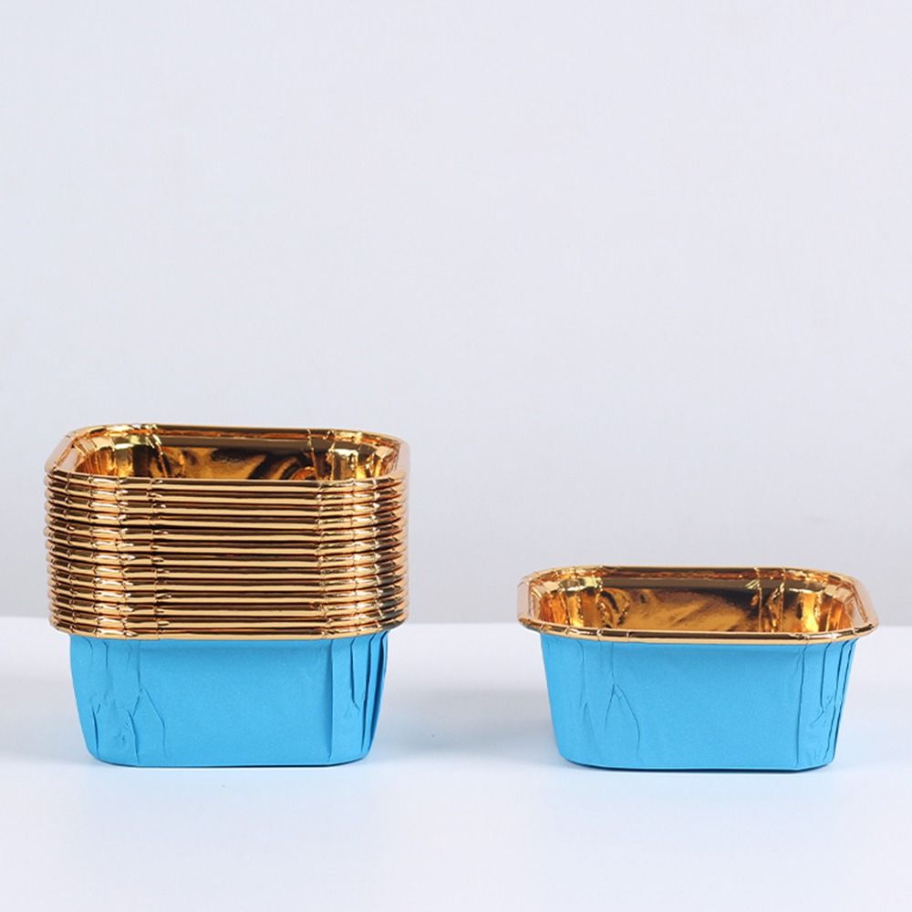 Air Fryer Reusable Muffin Cupcake Cups Aluminum Foil Tin Cup Pudding Cake Mold Dessert Cups