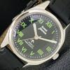 VINTAGE HMT JAWAN HAND-WINDING INDIAN MENS BLACK COLOR DIAL WATCH A700288-5 R202-a700288