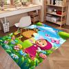 Masha and The Bear Print Rug, Washable Floor Carpet, For Entryway Dorm Laundry Room Office Study, Home Decor Birthday Christmas Gift