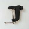 Abaodam 2-Piece Aluminum Alloy Microphone Clamp Holder Base Non-slip Desk Clamp Black