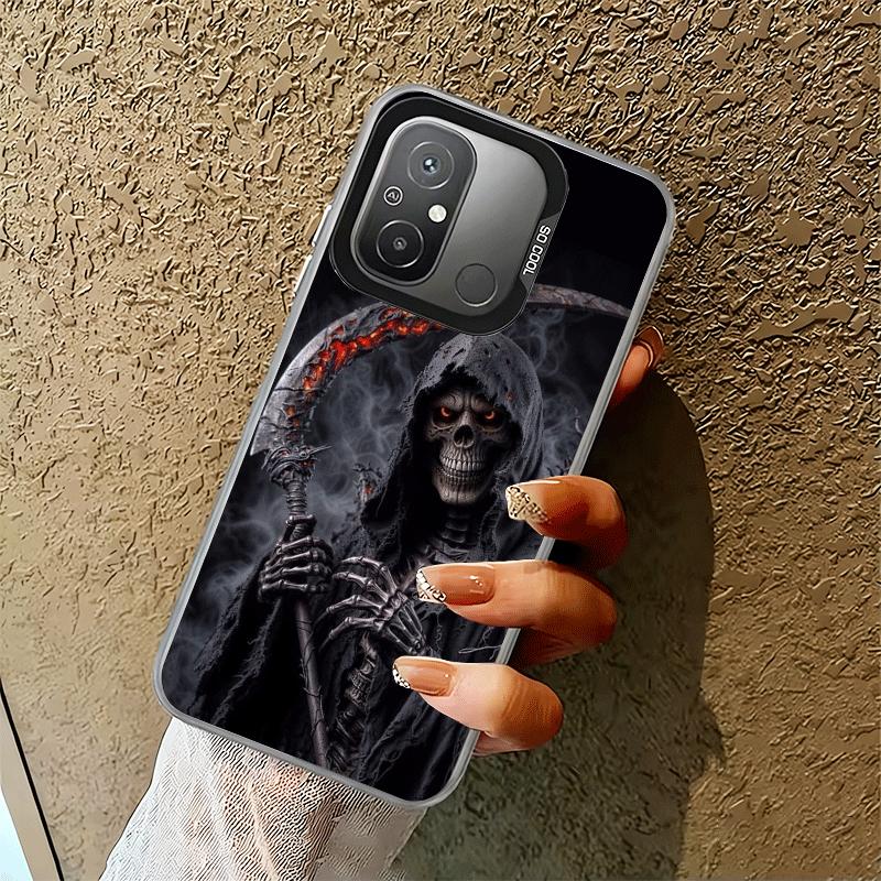Tod Sensenmann Schädel Sense Stoßfeste Handyhülle für Xiaomi Poco X7 X6 X5 X3 Pro F7 Ultra M8 Redmi 15C 15 14C 13C 12C 10C 13