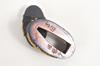 Yoshioka Inabanosuke Fuchi Kashira Gold Inlaid Crane and Three Chicks Edo Japan