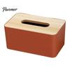 Langlebige Taschentuchbox-Abdeckung mit Deckel aus Massivholz, Wasserdichtes Design, Dispenser mit langer Papieröffnung für das Homeoffice