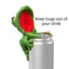Funny Frogs Statue Drink Lid Decorative Waterproof Can Cover For Sodas Beers Party Decoration Supplies Summer Essential