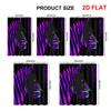 Modern Wild Zebra Print Shower Curtain Fun Waterproof Bathroom Decoration Neon Purple Pink Green Animal Accent Shower Curtain